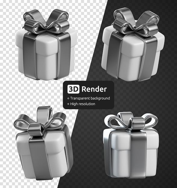 19,672 Metallic Silver Gift Box Images, Stock Photos, 3D objects, & Vectors