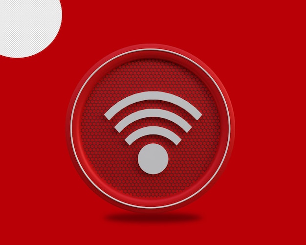 PSD 3d wifi icon rendering