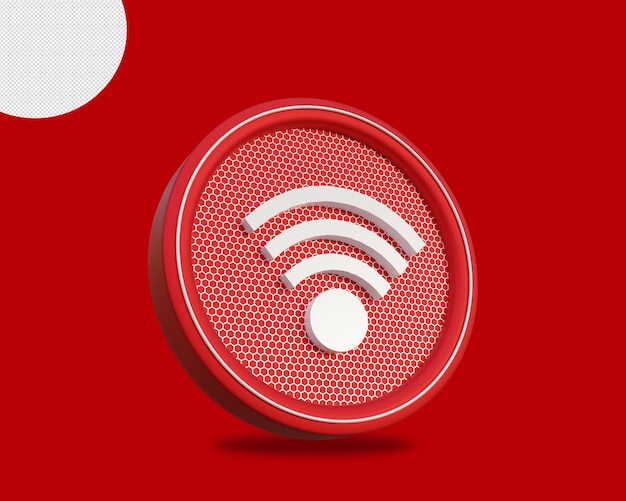 PSD 3d wifi icon rendering