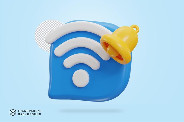 3d wifi icon vector illustration