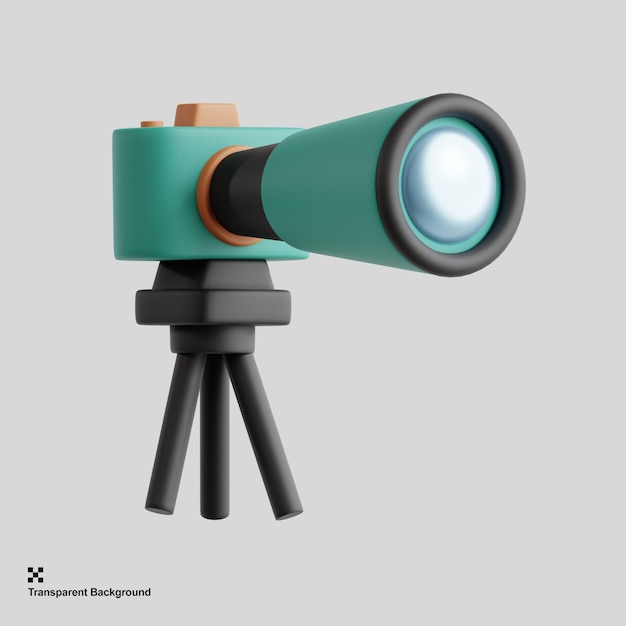 3d wildlife watching icon