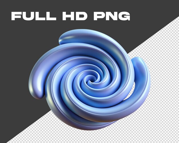 PSD iconica del vento 3d full hd png spiral