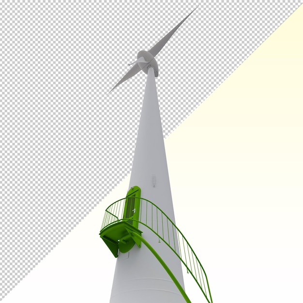 PSD 3d wind turbine isolated