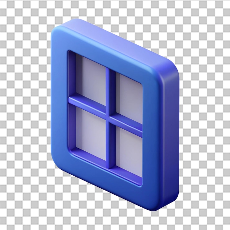 PSD 白い背景に隔離された3dウィンドウのアイコン3dスタイルのトレンディでモダンなベクトルで多くの目的で使用できます