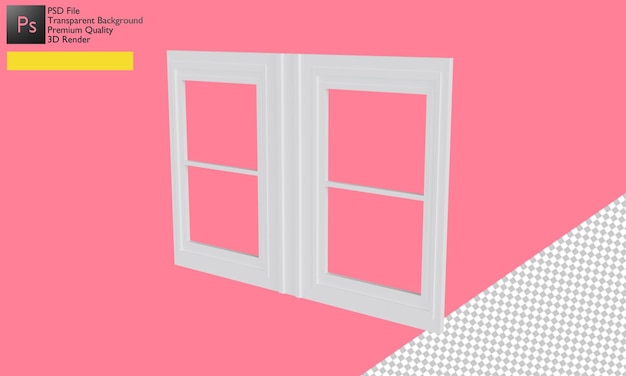 3d window illustration