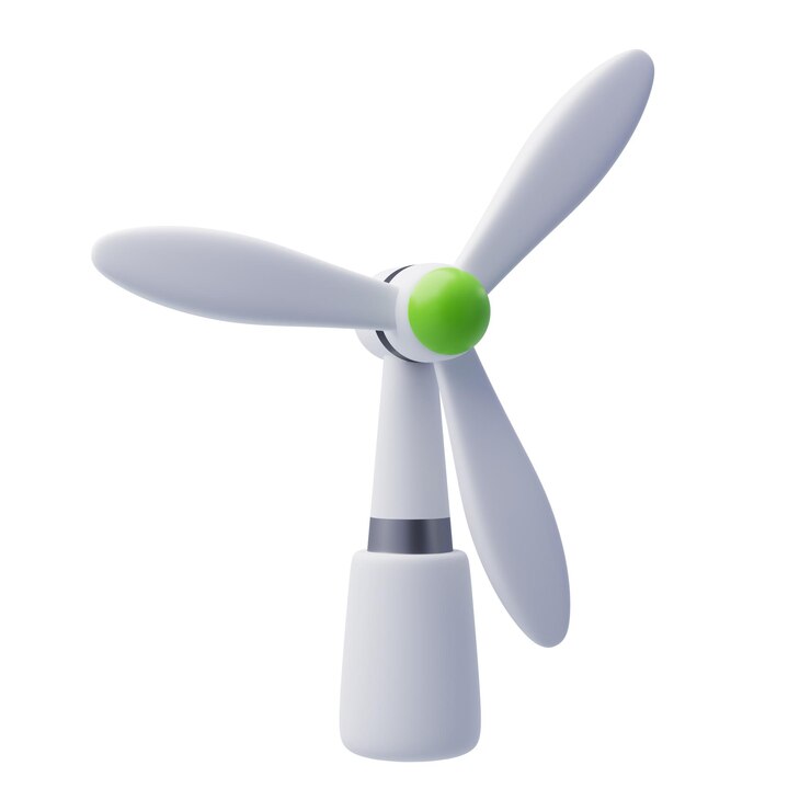 PSD 3d windturbine groene energie schone energie milieualternatieve energieconcept
