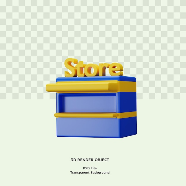 3d winkel pictogram illustratie object premium psd voor web