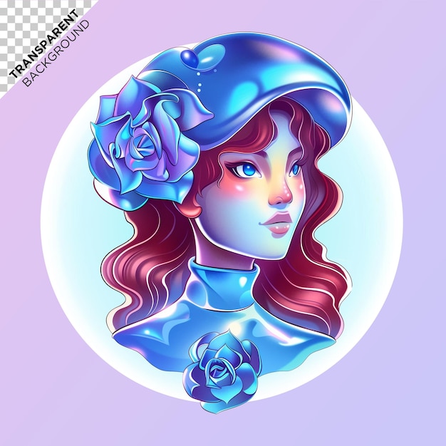 3D 女性 ホログラフィック イラスト