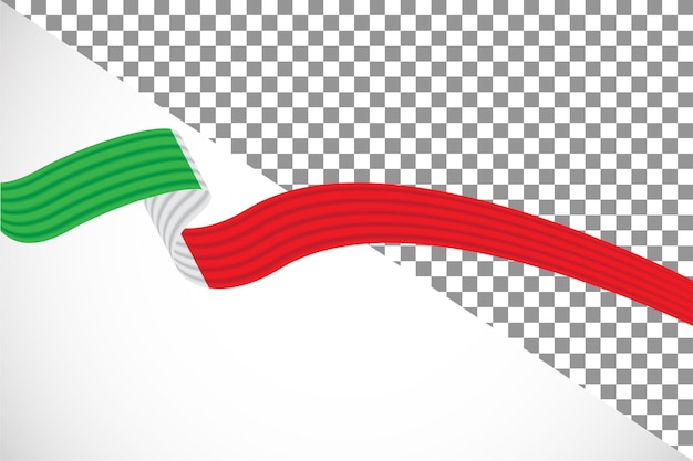 3d wstążka flagi Włoch36