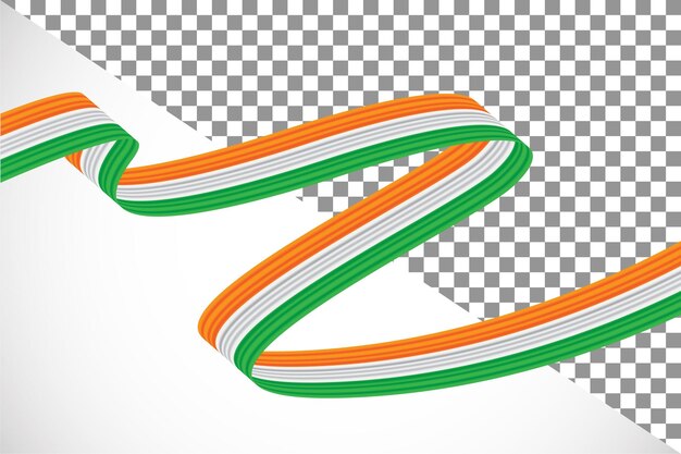 3d Wstążka Z Flagą Indii24