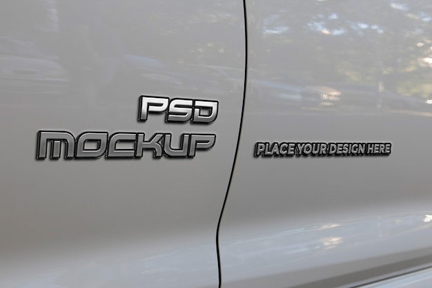 PSD 3d wytłoczone logo samochodu makieta