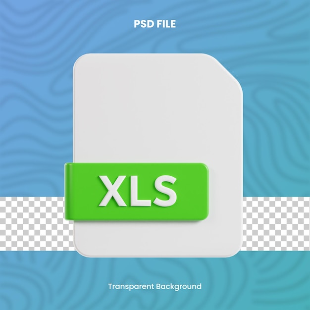 3d xls ファイル形式は透明な背景を設定