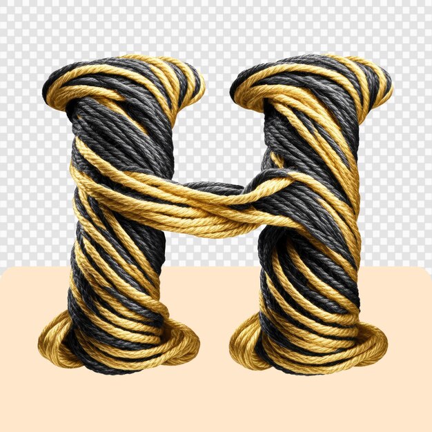 PSD 3d yarn letter set