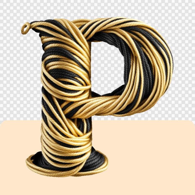 PSD 3d yarn letter set