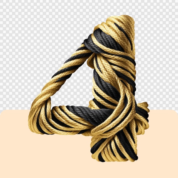 PSD 3d yarn number letter set