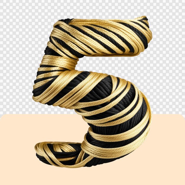 PSD 3d yarn number letter set