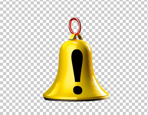 PSD 3d yellow bell