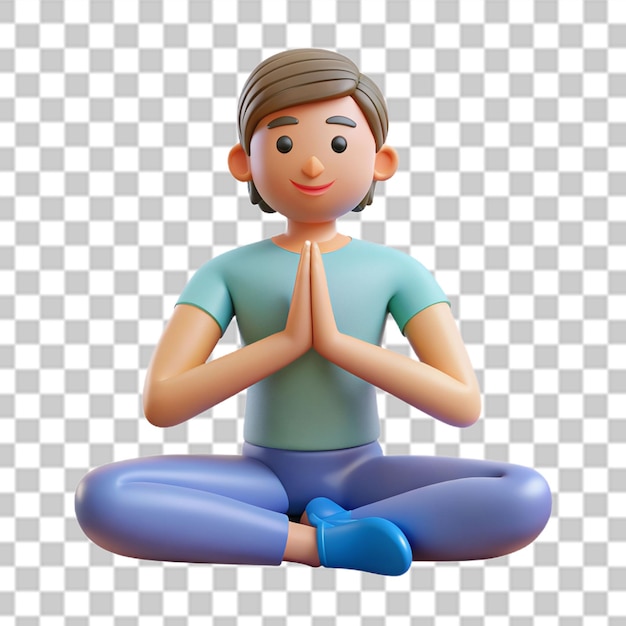 3d yoga girls png