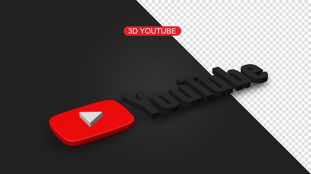 PSD 3d youtube 3