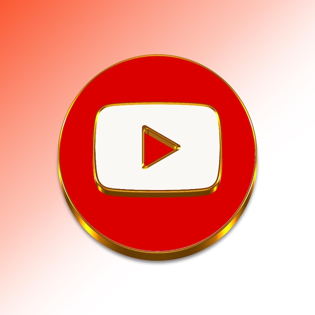 Icona youtube 3d