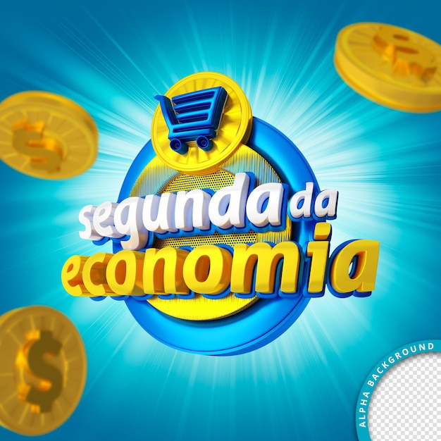3D-zegel in het Portugees voor de tweede samenstelling van het verkoopproduct voor de detailhandel en de supermarkt