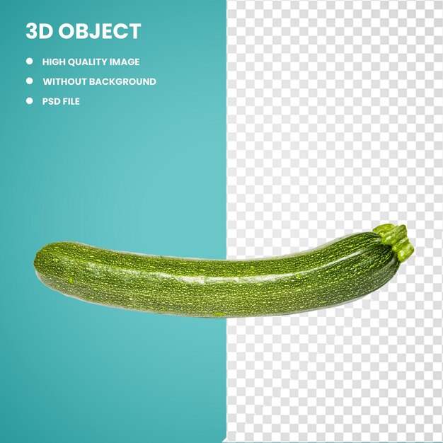 PSD 3d zucchini ogórki marynowane warzywa