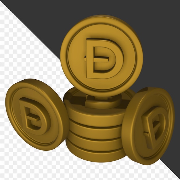 PSD 3dcrypto illustrations