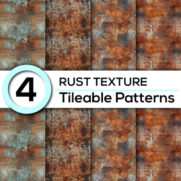 PSD 4 authentieke rust textures naadloze verweerde versterker perfect voor vintage ontwerpen achtergrond