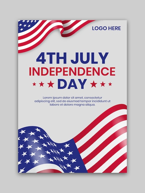 4 juli Onafhankelijkheidsdag Flyer