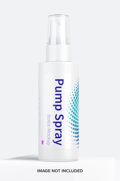 PSD 4 oz pump spray bottle mockup