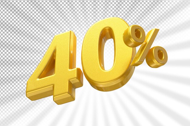 Offerta di oro di lusso del 40% in 3d