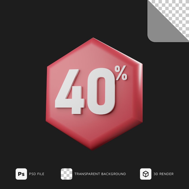 Rendering 3d al 40 percento