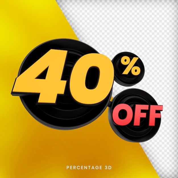 3D 렌더링 절연 프리미엄 psd에서 40%