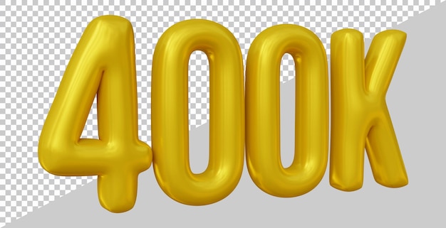 3d 렌더링의 400k 추종자 디자인