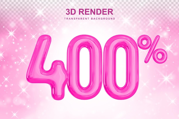 400% di sconto promozionale in balloon 3d