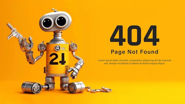 404 error page template for website Page not found