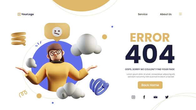 404 error page