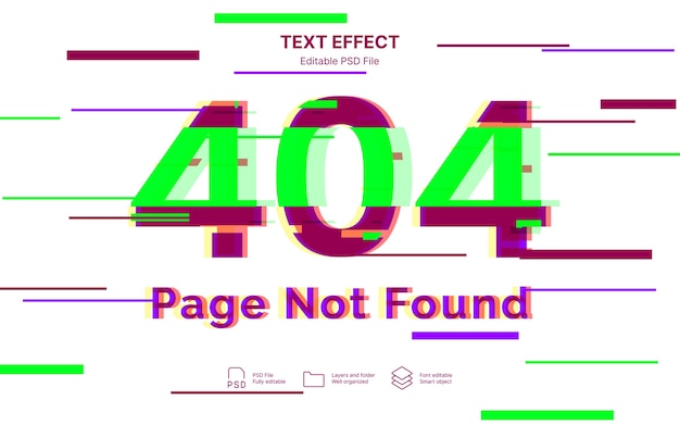 404 오류 텍스트 효과