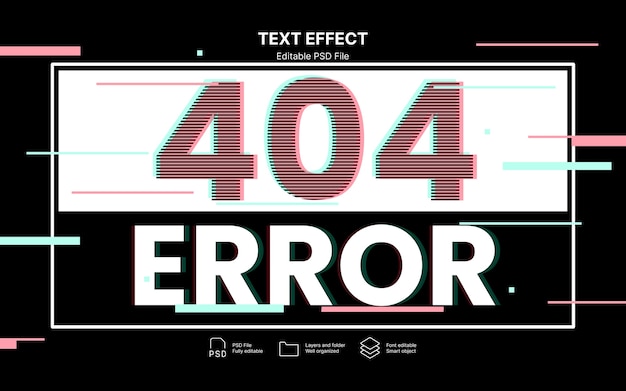 404-virhetekstiefekti