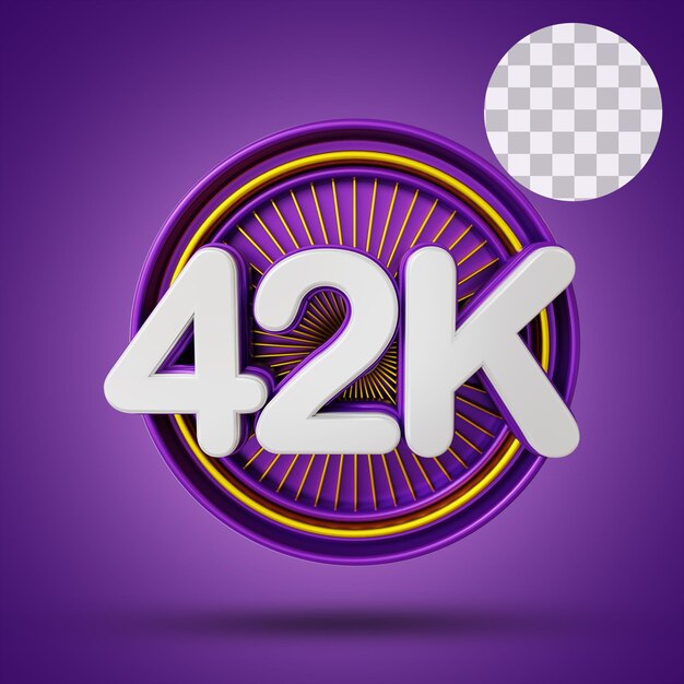 42k numeric with stage 3d Rendering