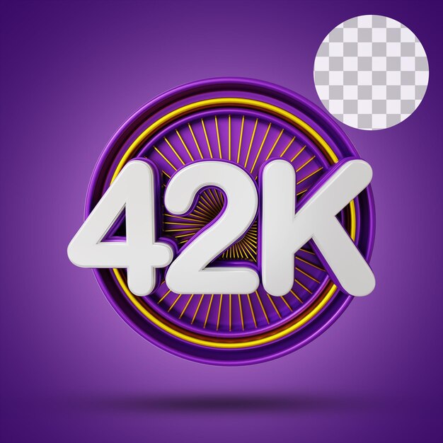 42k numeric with stage 3d rendering