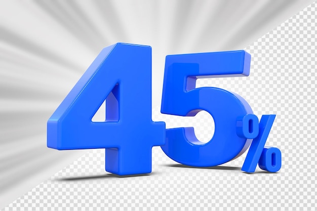 45 percent blue offer in 3d