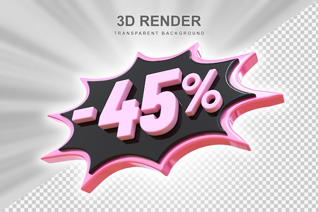 PSD 45% スティッカーディスカウント