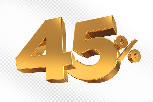 45 Procent Offer Gold w 3D