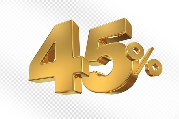45 procent zniżki na złoto
