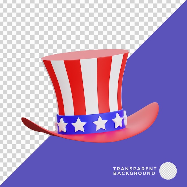 PSD 4th of july american cap