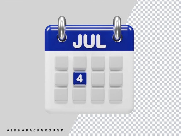 4th july calendar icon