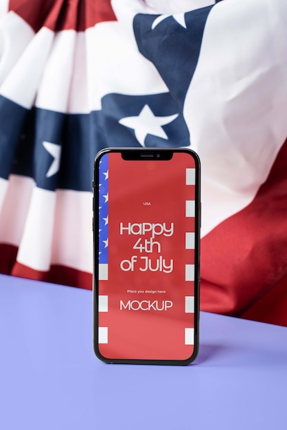 4th of july device mockup device