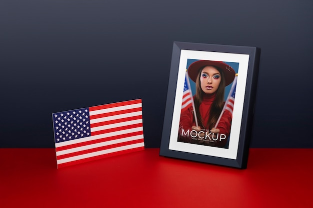 PSD 4th of july frame mockup