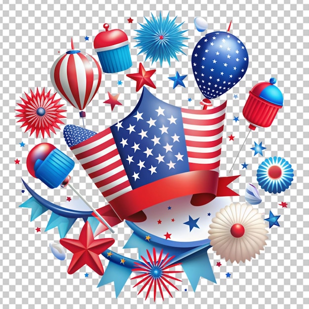 PSD 4th of july item collection